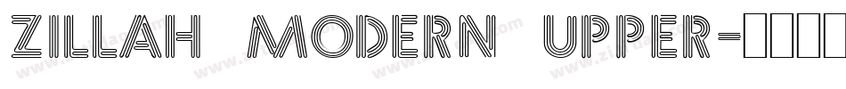 Zillah Modern Upper字体转换